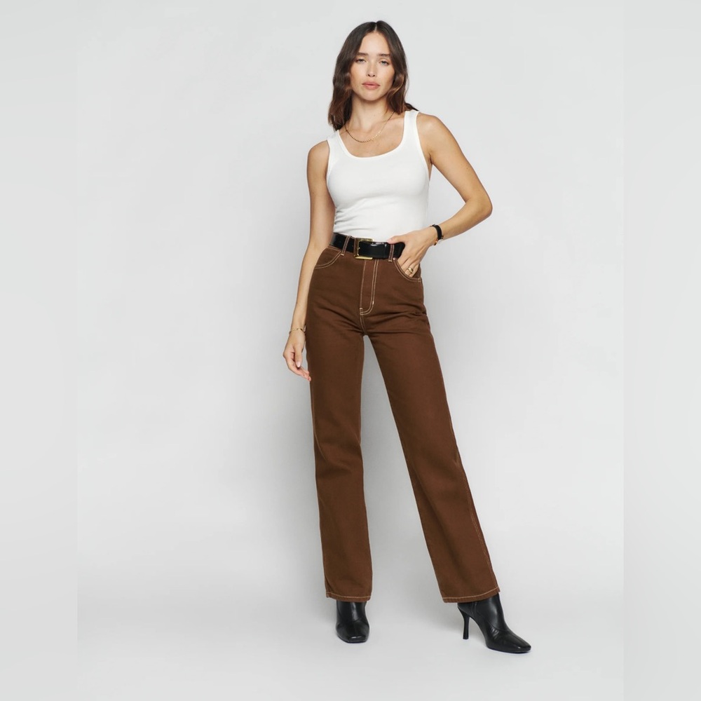 Cowboy High Rise Straight Jeans